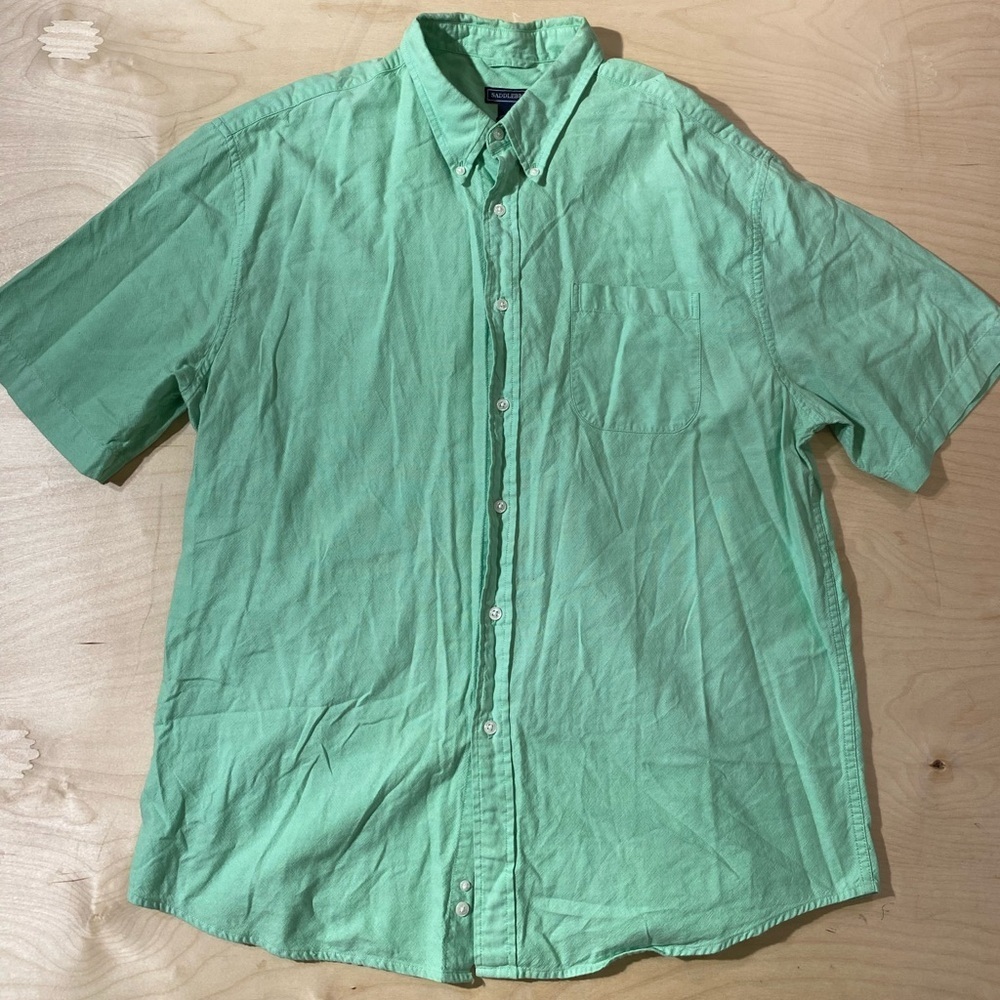 Saddlebred Short Sleeve Button Up Shirt XL (JM)
